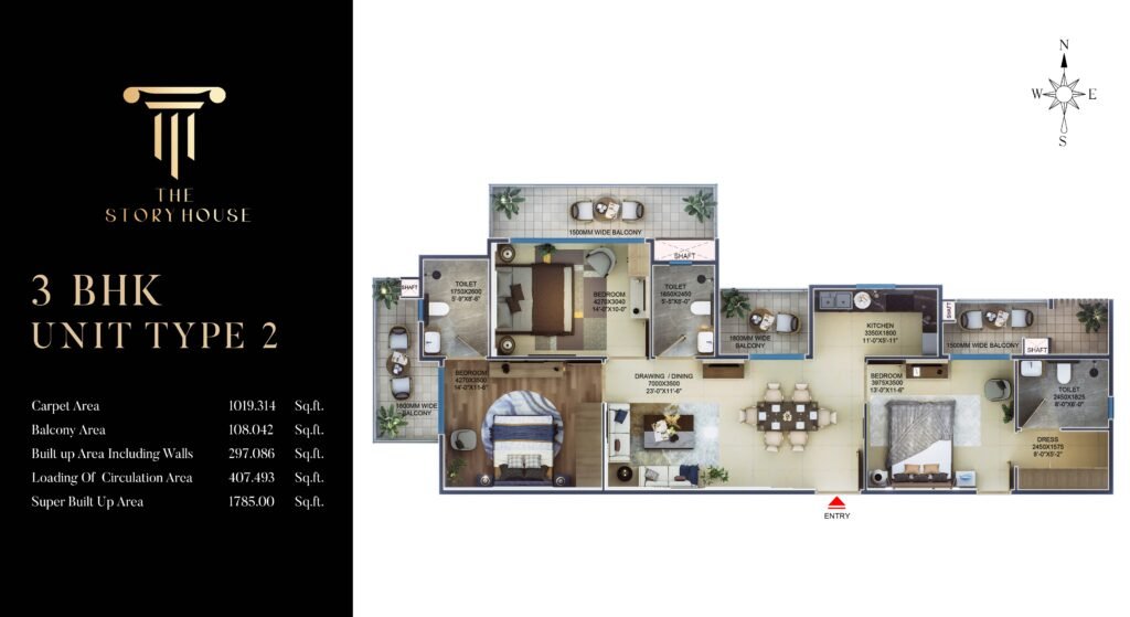 ArtTech The Story House 3 BHK type 2 floor Plan